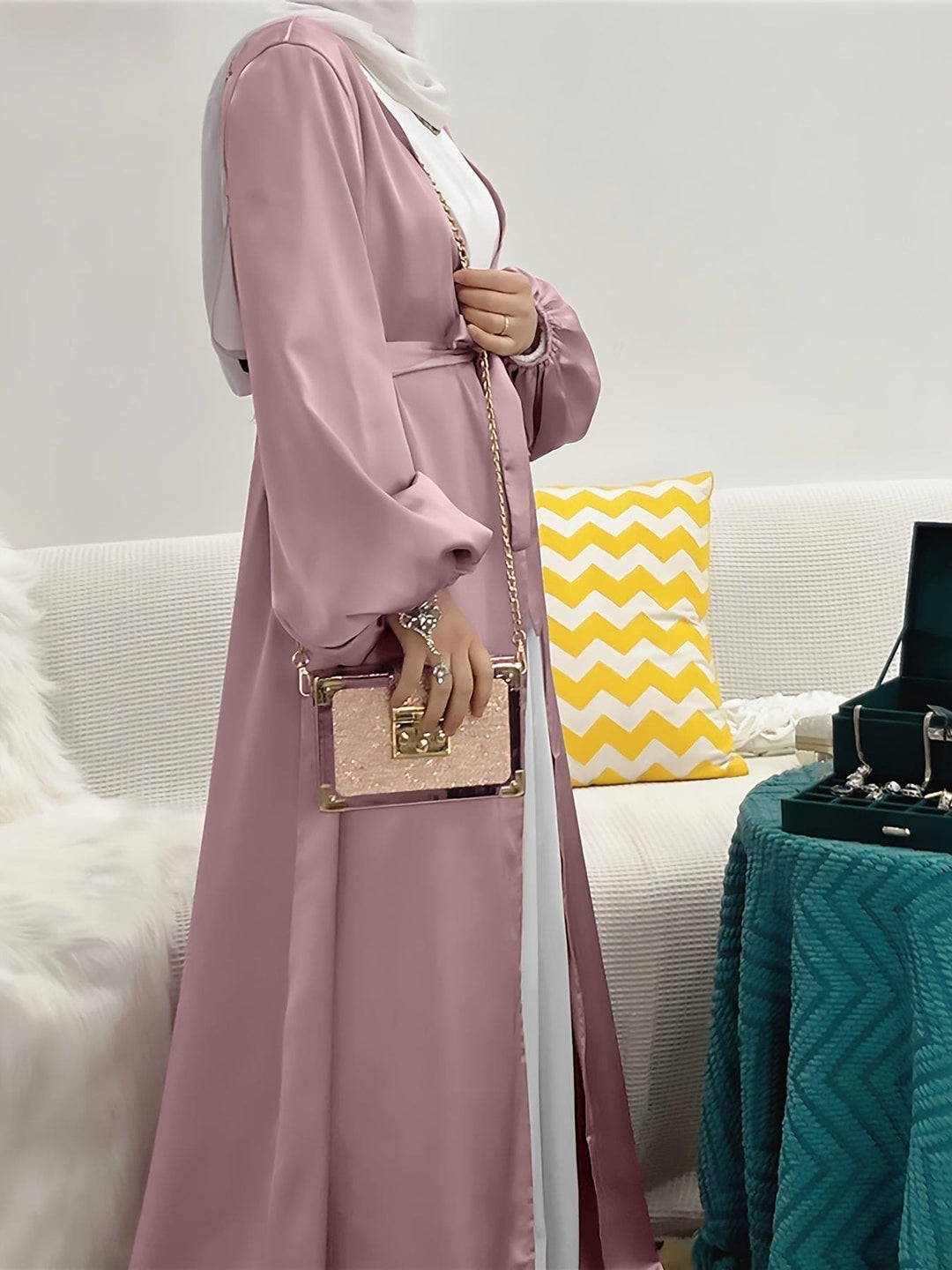 Levoire | Robe Abaya Élégante Avec Ceinture