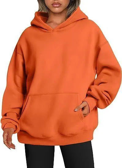 Levoire | Sweat à capuche pour femmes avec poches Orange