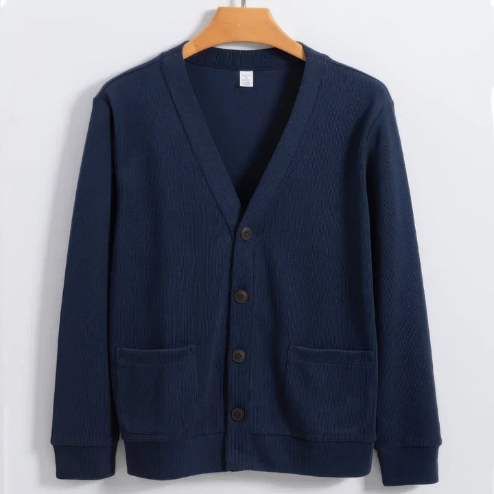 Levoire | Pull à Col Montant Torsadé Bleu