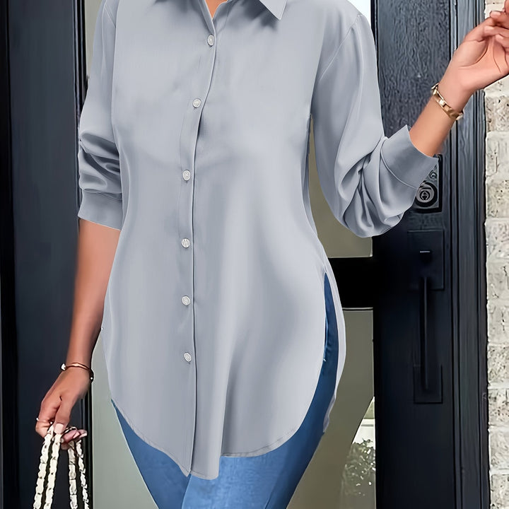 Levoire | Chemise Élégante Avec Boutonnière Divisée Et Manches Longues