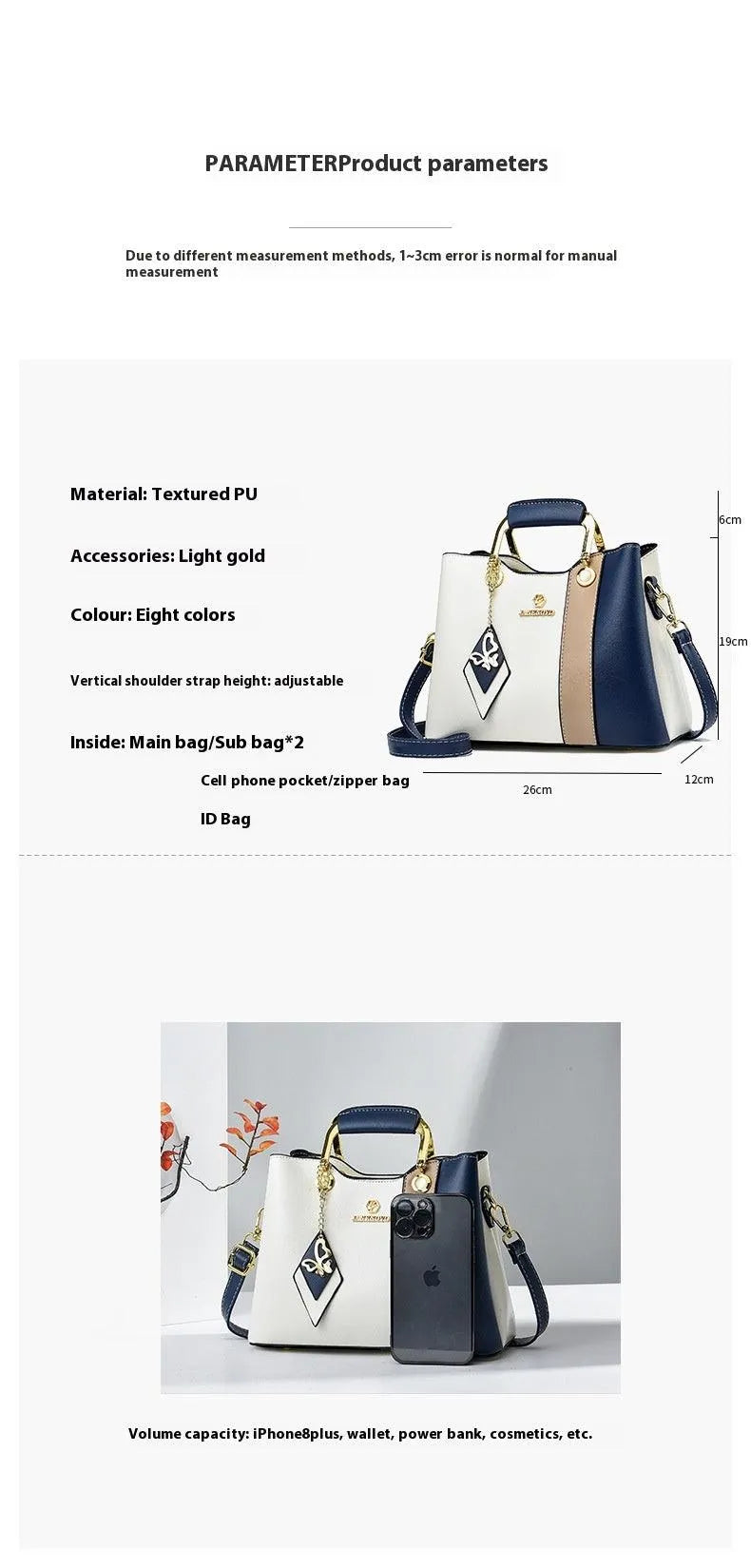Levoire | Sac à bandoulière élégant avec bandoulière