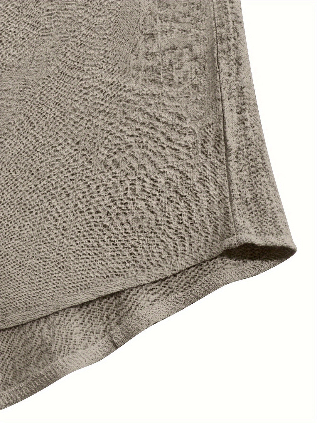 Levoire | T-Shirt Uni Hommes Col Henley Profond