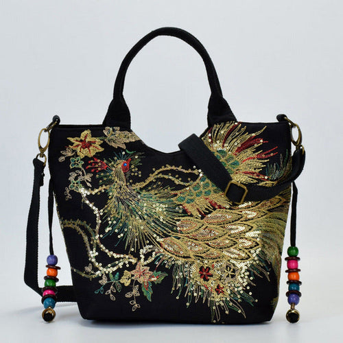 Levoire | Sac Brodé Paon