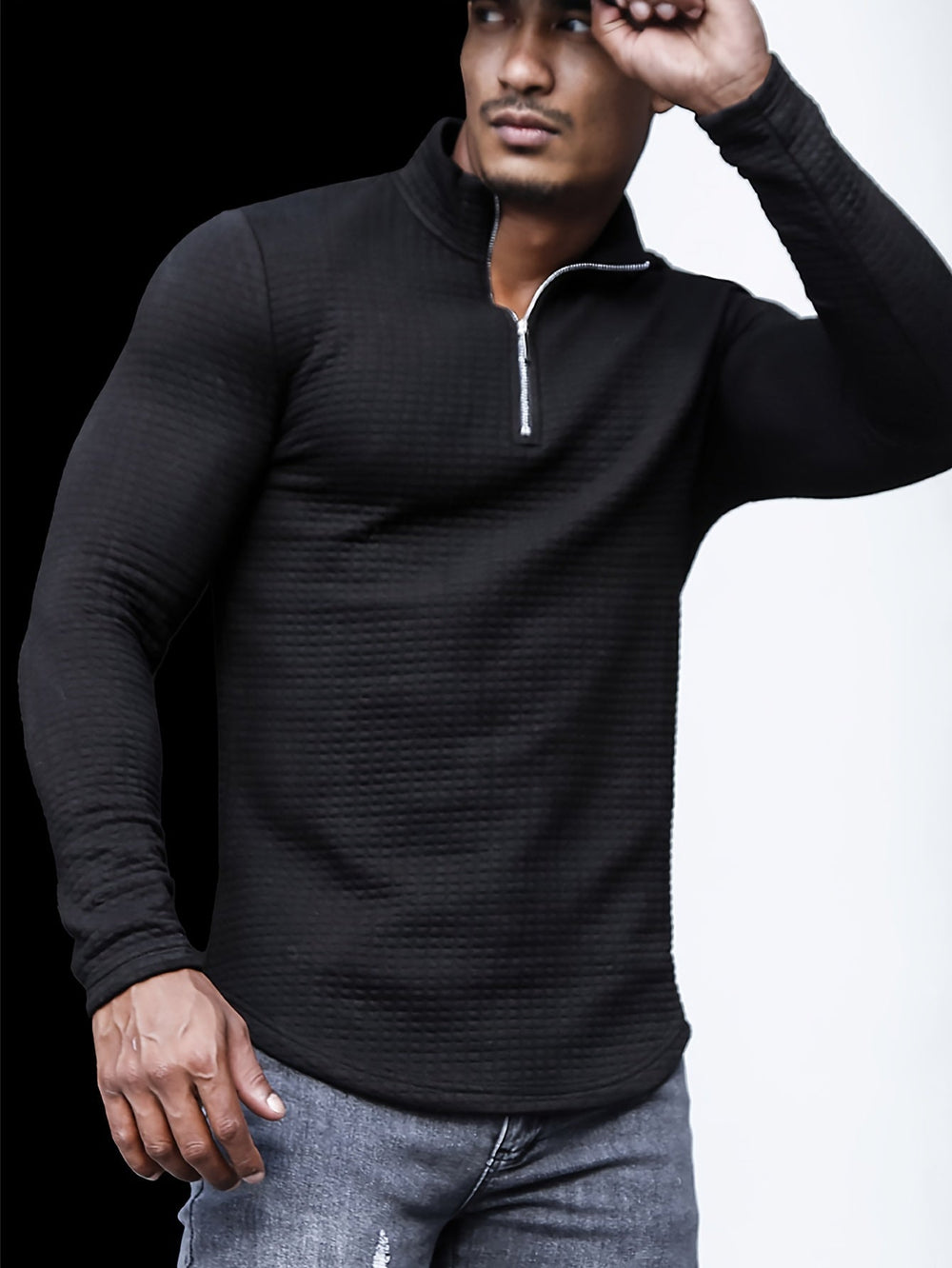 Levoire | Pull-Over Pour Homme À Demi-Zip Et Col Montant