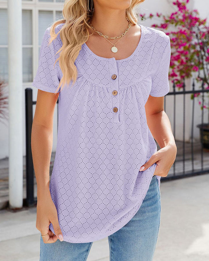 Levoire | Chemise à boutons Pourpre