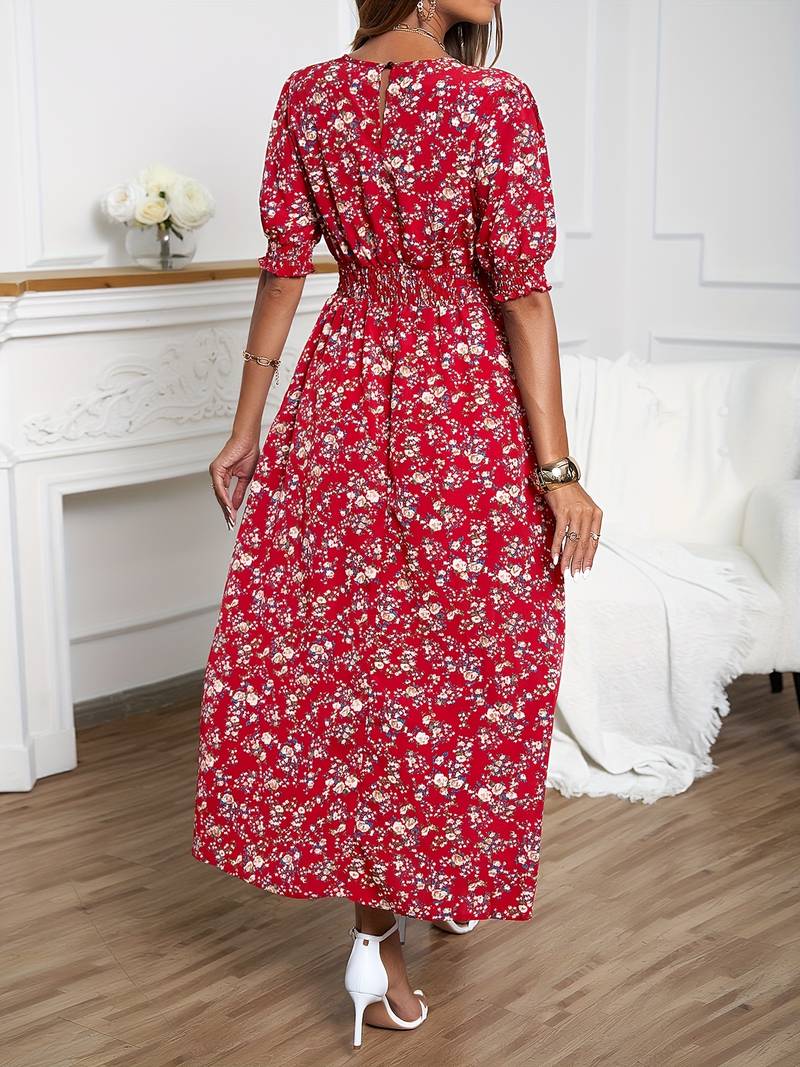 Levoire | Robe Col Rond Imprimé Floral Été
