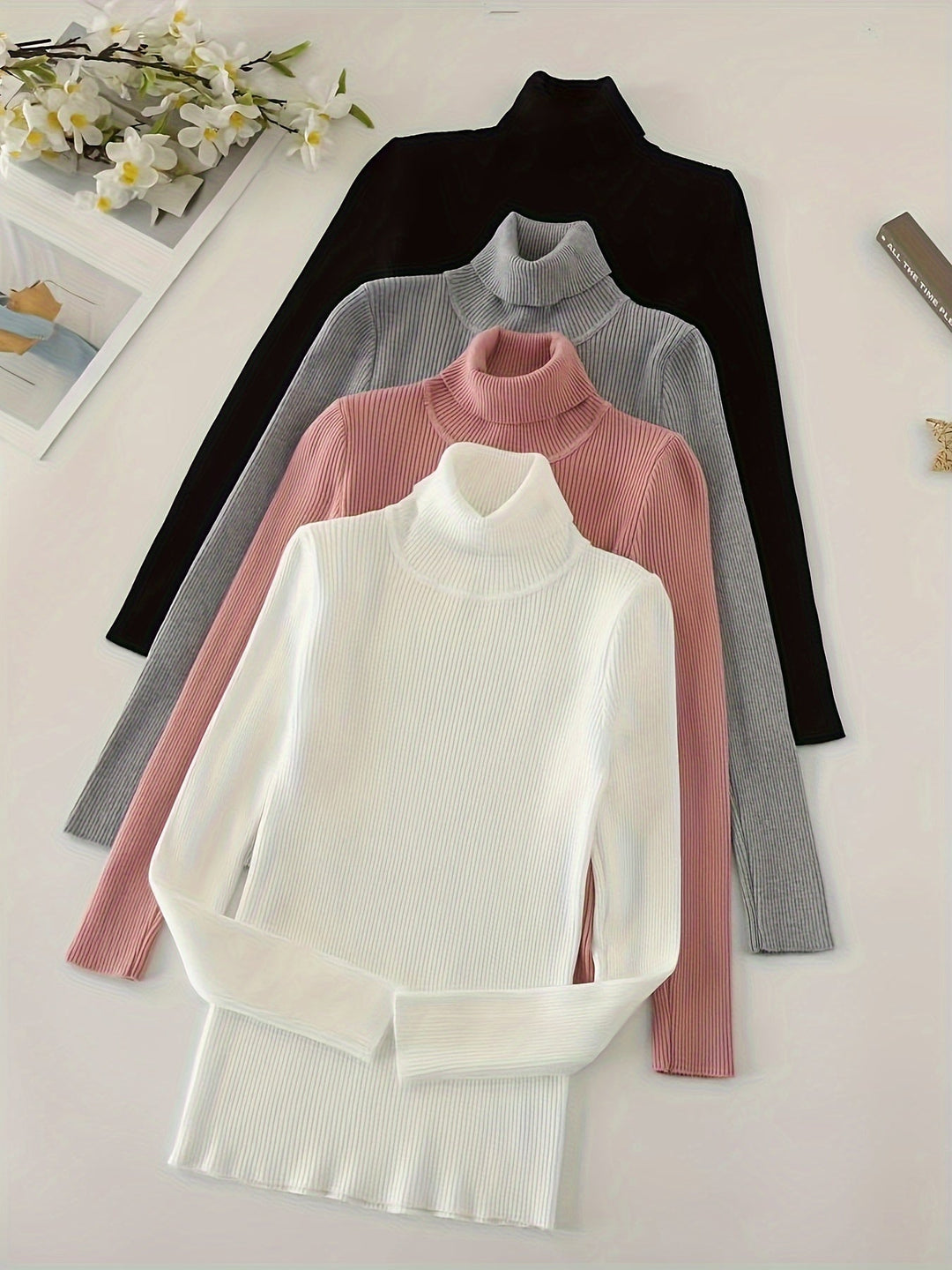 Levoire | Chemise À Col Montant Confortable Avec Manches Longues Costumes 4