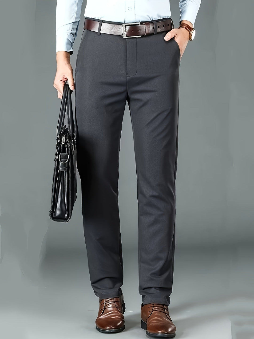 Levoire | Non Mélangeable Pantalons Extensibles Gris Clair gris