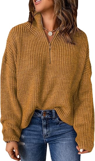 Levoire | Pulls Pour Femmes Élégants Avec Décolleté En V Et Col Polo Khaki