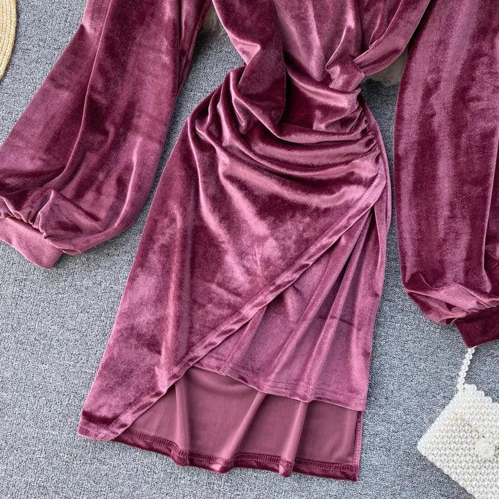 Levoire | Robe plissée sexy sur les hanches