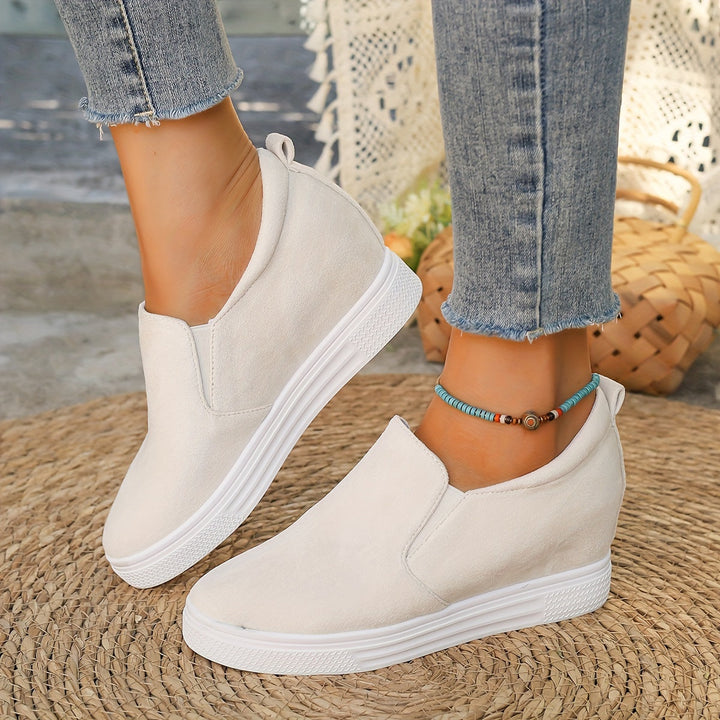 Levoire | Sneaker Haute Décontractée Non Fusionnée Pour Femmes Blanc