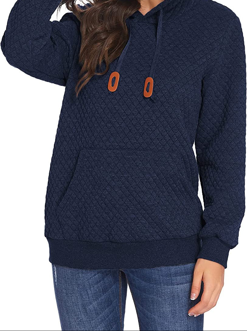 Levoire | Sweat À Capuche À Manches Longues Bleu foncé (Diamant)