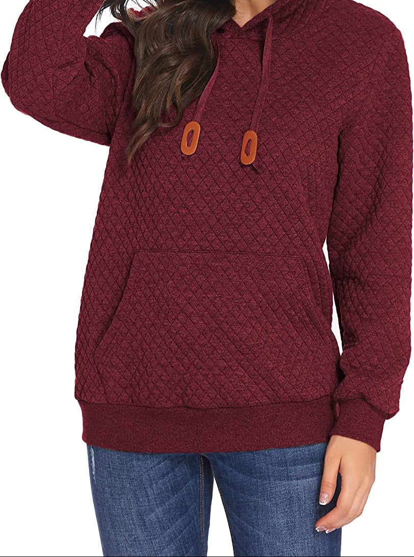 Levoire | Sweat À Capuche À Manches Longues Rouge vin (diamant)