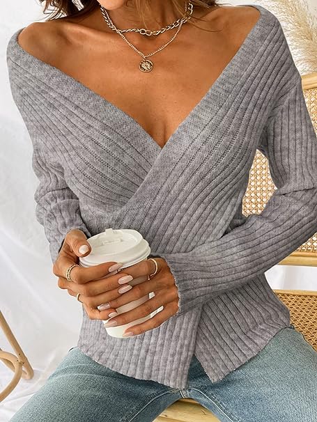 Levoire | Pull En Rib Avec Effet Enroulé