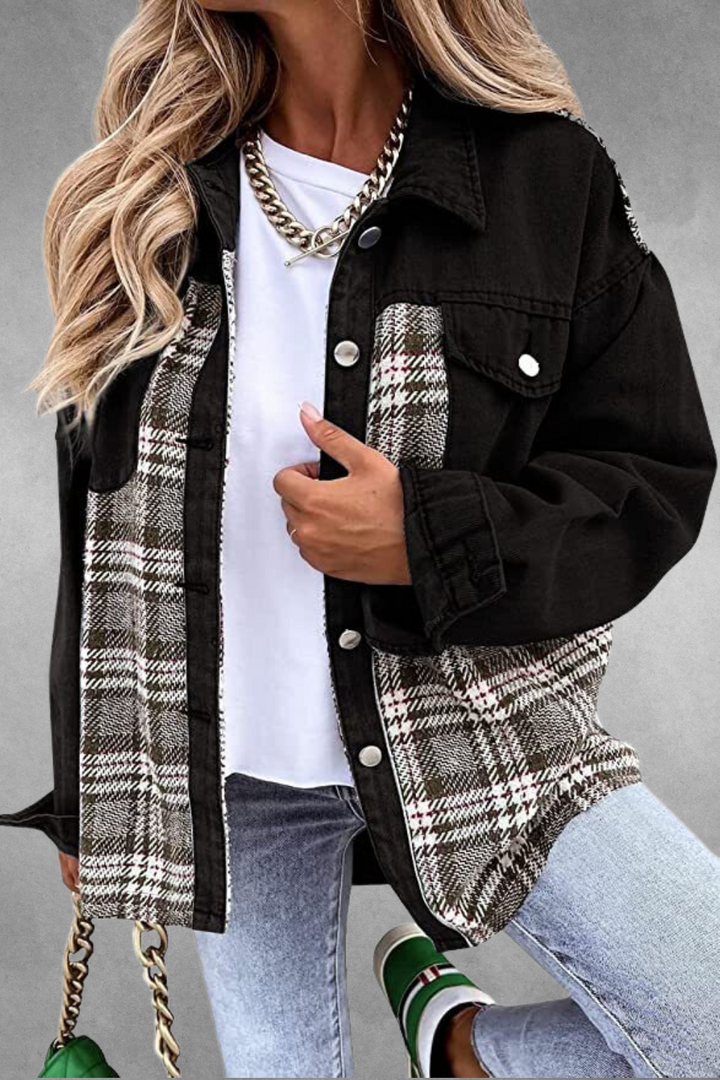 Levoire | Veste Carreautée À Manches Longues Noir