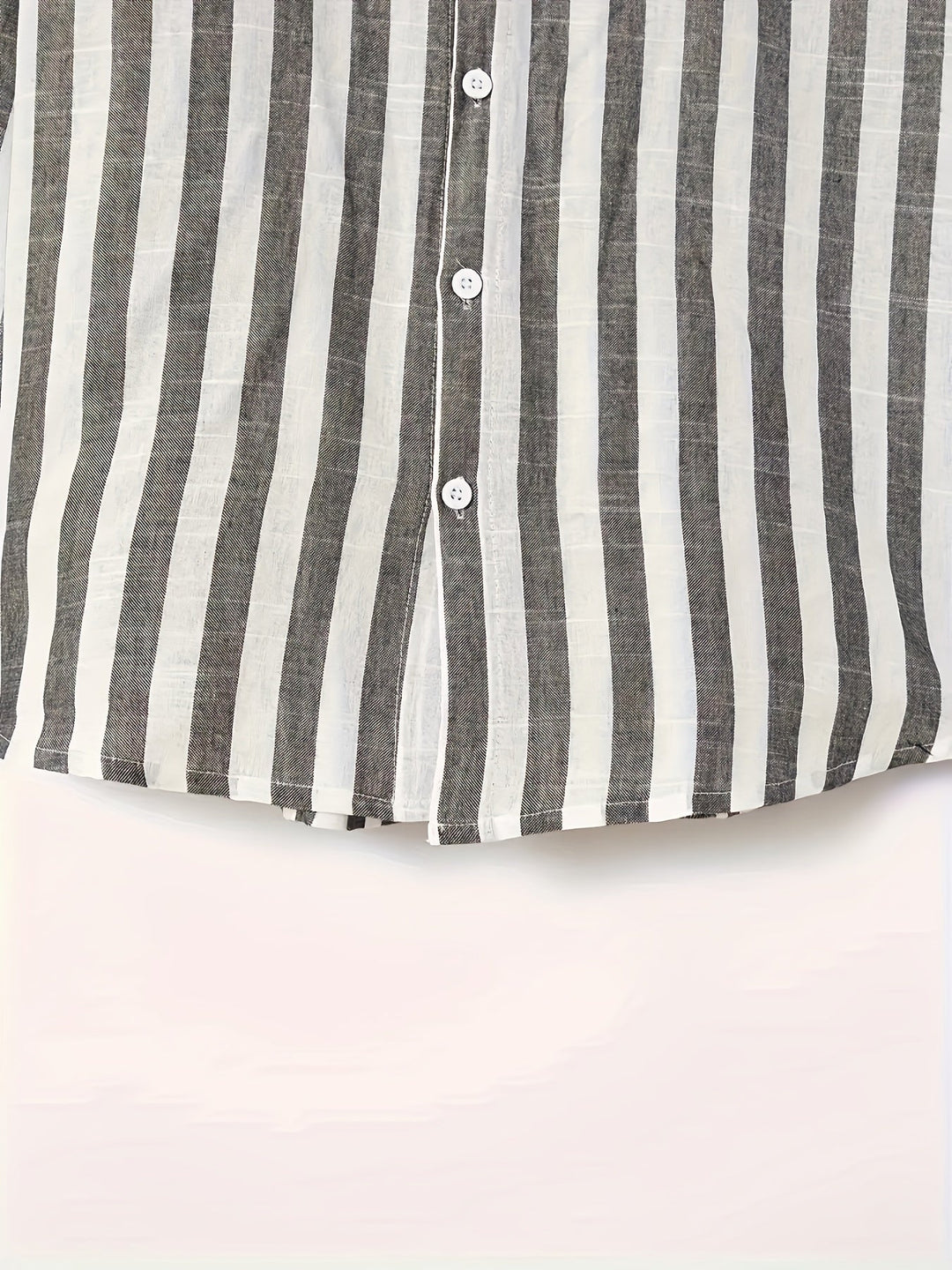 Levoire | Chemise En Coton Lin Rayée Pour Hommes