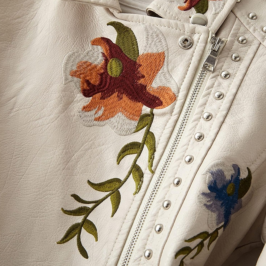 Levoire | VESTE EN CUIR À RIVETS