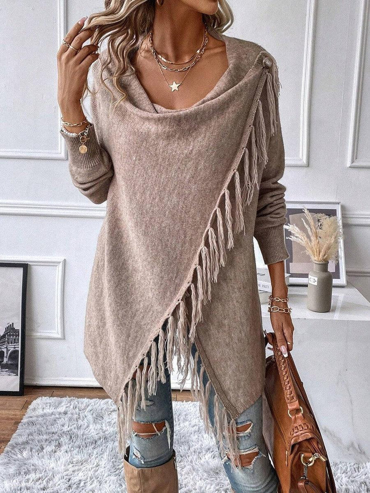 Levoire | Pull Moderne Uni à Manches Longues