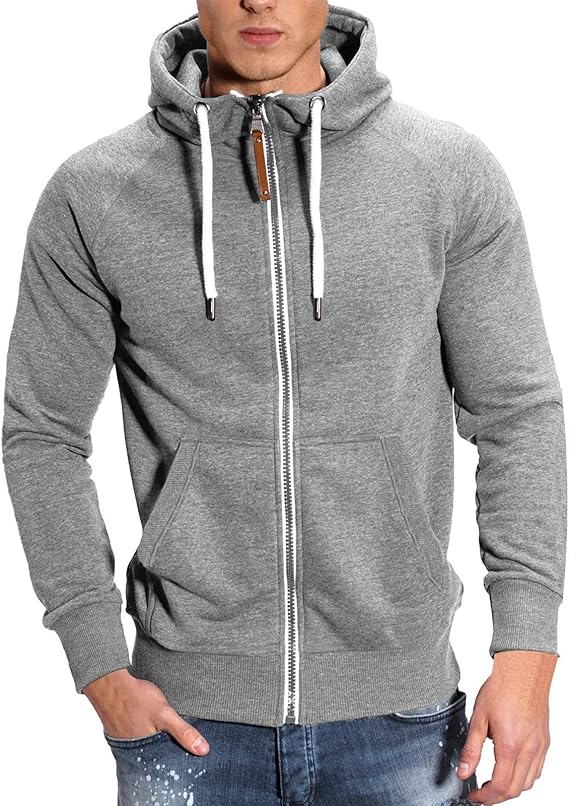Levoire | Gilet à capuche pratique pour hommes Gris clair