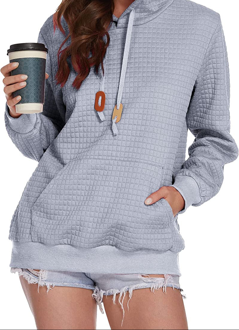 Levoire | Sweat À Capuche À Manches Longues Gris clair (carré)