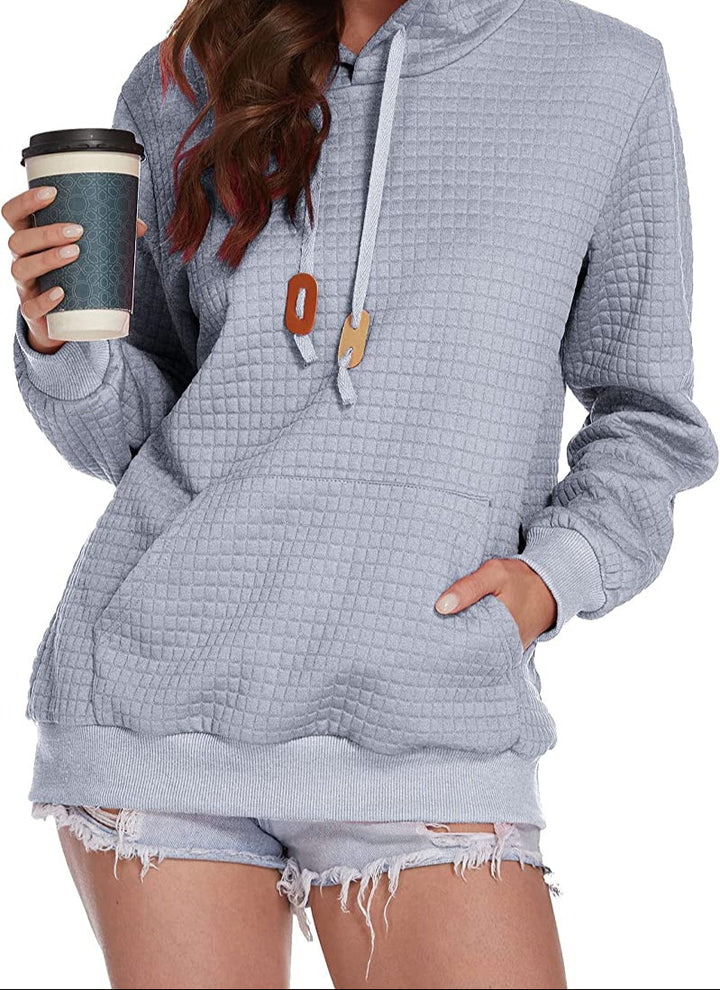 Levoire | Sweat À Capuche À Manches Longues Gris clair (carré)