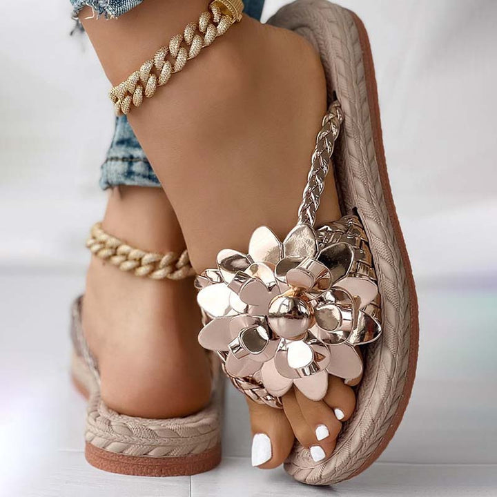 Levoire | Chaussures Plates Avec Fleurs 3D