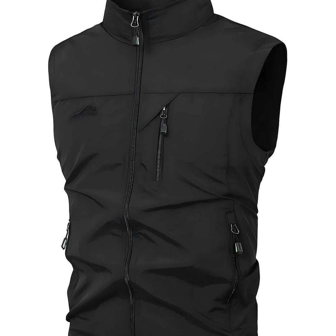 Levoire | Gilet Sans Manches Avec Des Poches Zippées Noir
