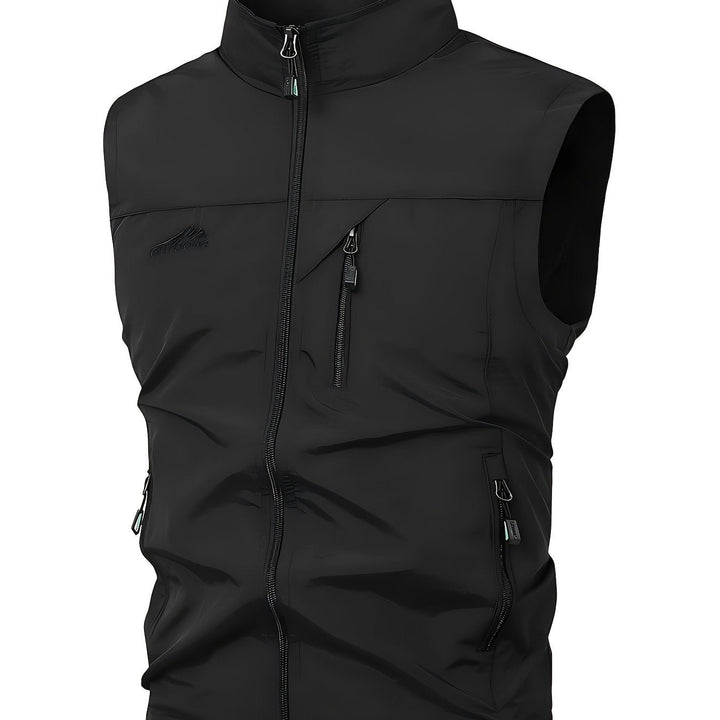 Levoire | Gilet Sans Manches Avec Des Poches Zippées Noir