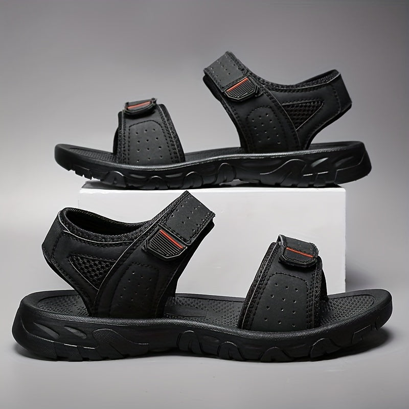 Levoire | Sandales Confortables Pour Hommes Avec Bride Réglable 2103 Noir