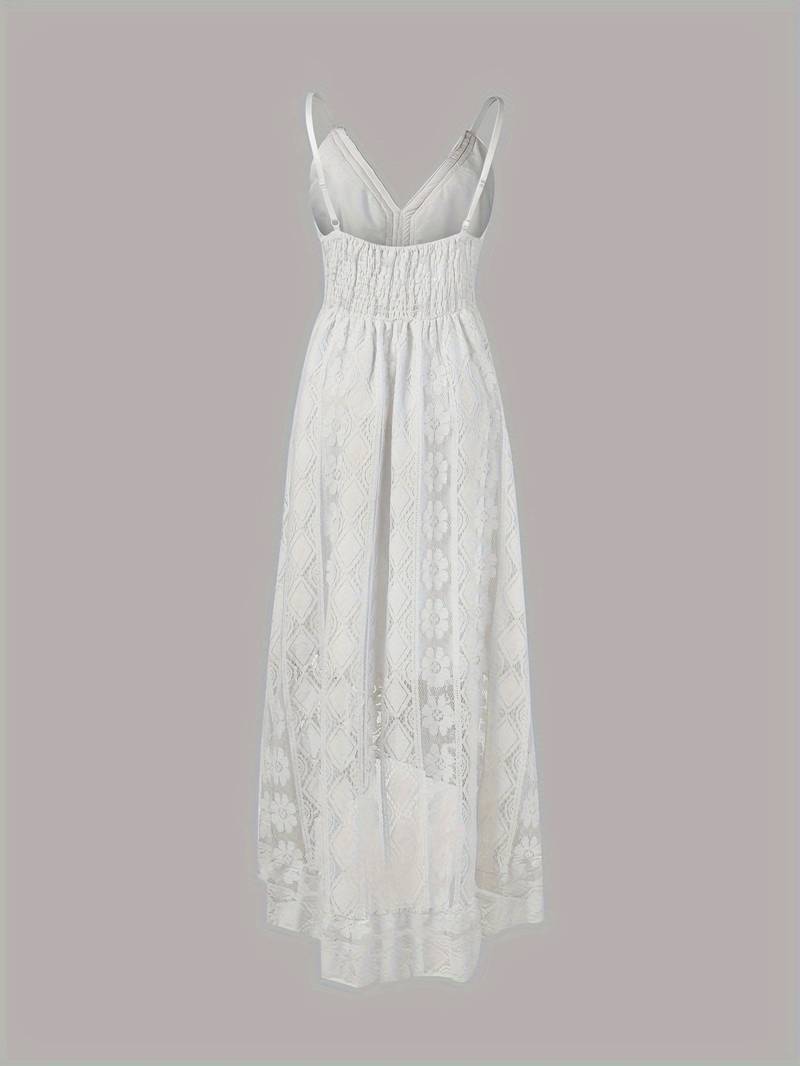 Levoire | Robe Maxi Boho D'Été Avec Bretelles Spaghetti Et Décolleté En V