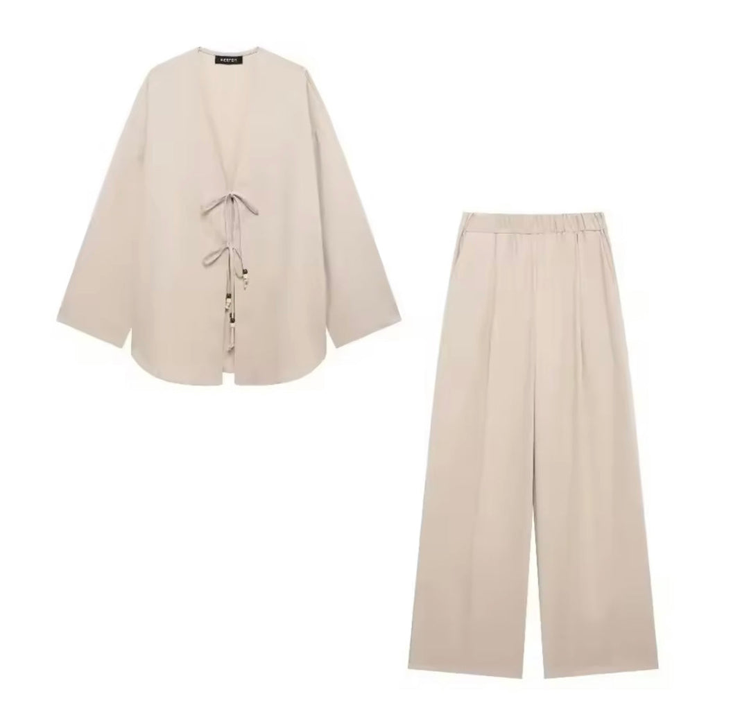 Levoire | Loungewear Ensemble Douce Élégance Beige