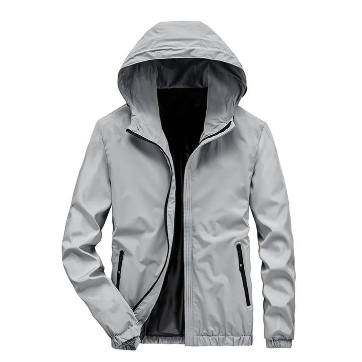 Levoire | Veste D'Automne Avec Capuche Gris