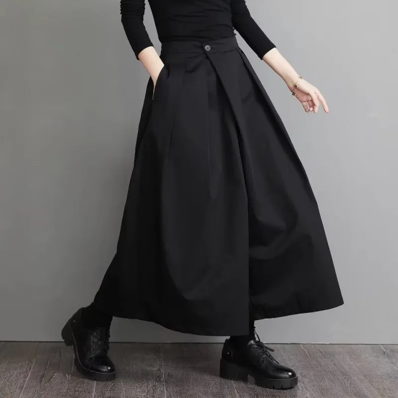Levoire | Pantalon Taille Haute Avec Jambe Large Et Unie