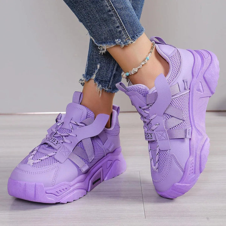 Levoire | Chaussures à surface en mesh avec plateforme Lila