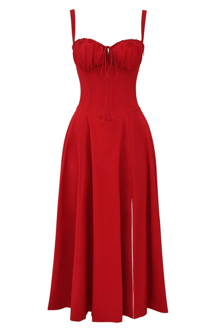 Levoire | pour femme bustier florale taille-réduite Midriff Rouge