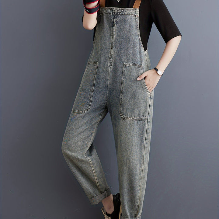 Levoire | Combinaison En Denim Unie Pour Femmes