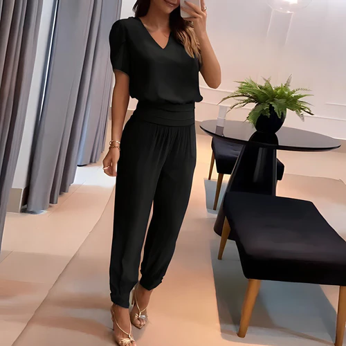 Levoire | Blouse et pantalon Noir