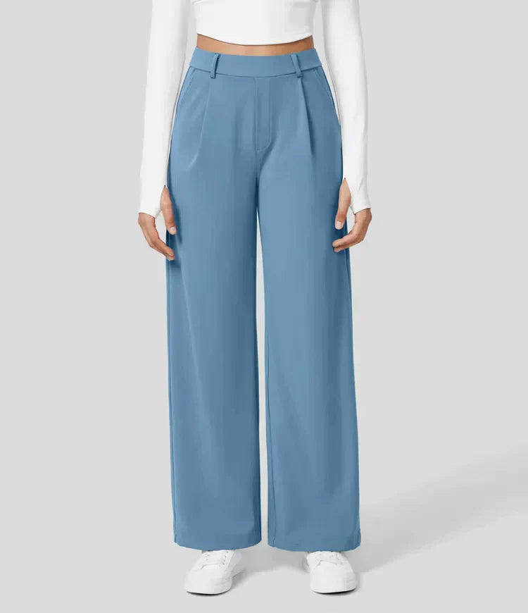 Levoire | Pantalon Palazzo Évasé Taille Haute Pour Femmes