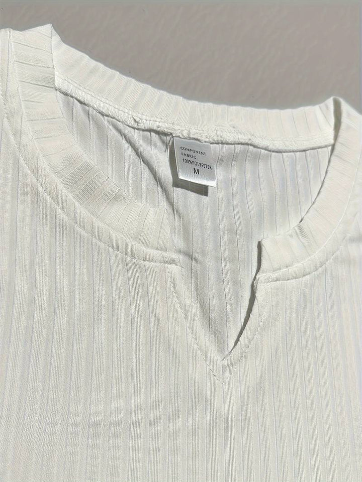 Levoire | Débardeur En Tricot Côtelé Avec Une Haute Teneur En Élasthanne Et Un Décolleté En V