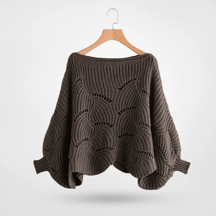 Levoire | Chemise D'Entrée En Tricot Lâche Avec Manteau À Drapeau chocolat