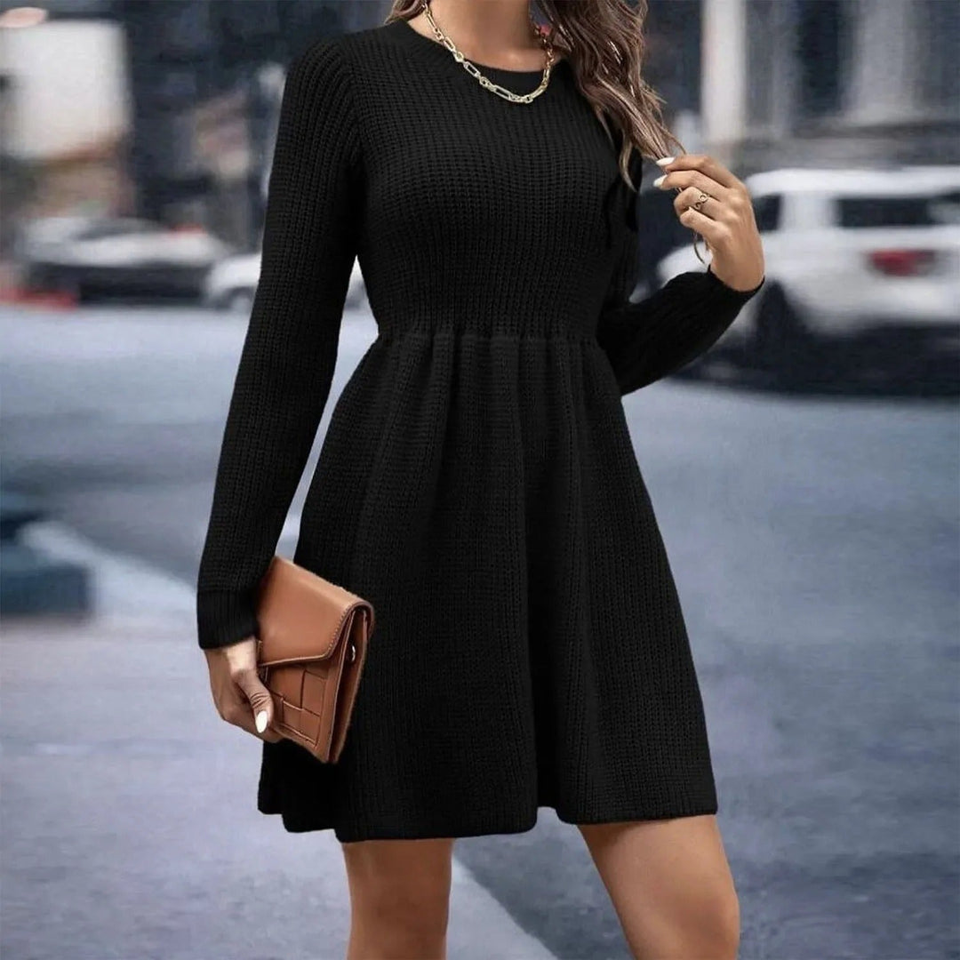 Levoire | Mini-Tricot robe pour femmes Noir