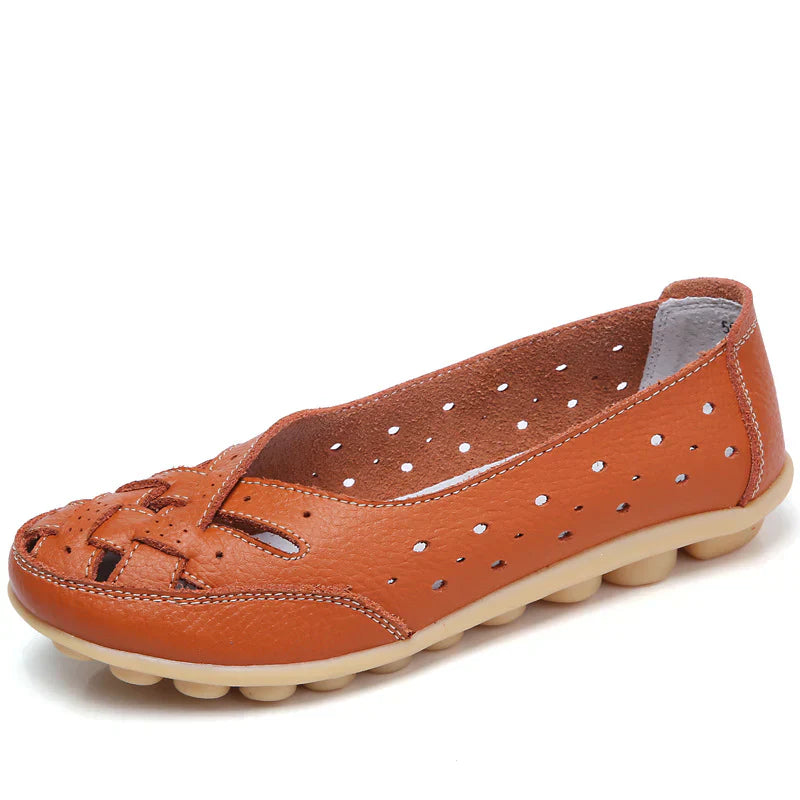 Levoire | Chaussures En Cuir Souple Orange