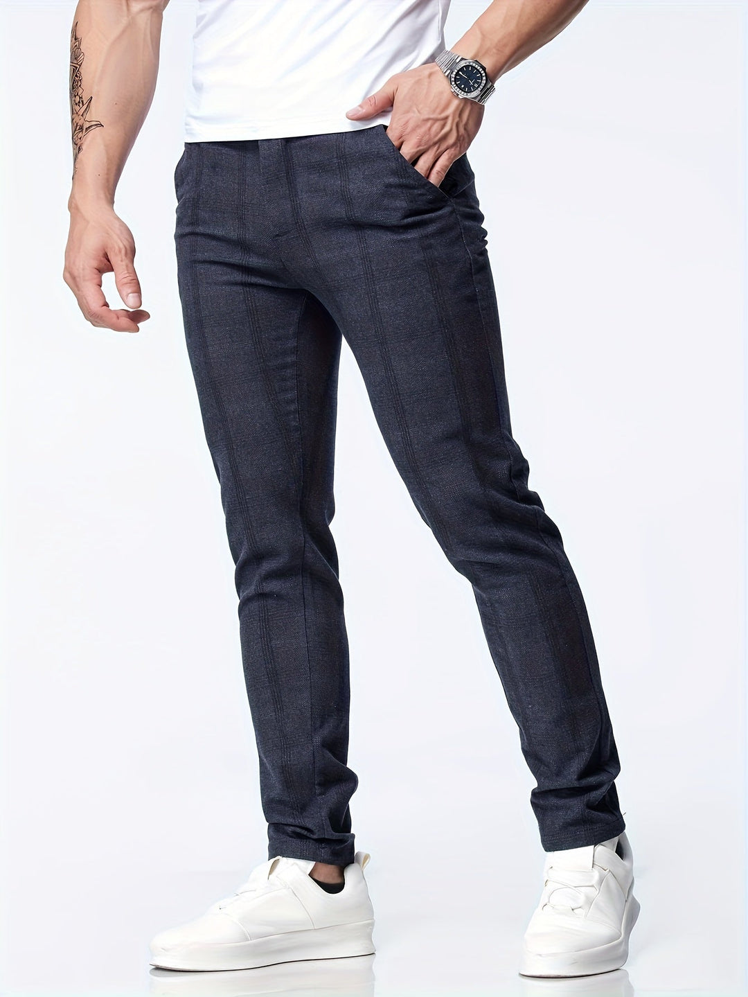 Levoire | Pantalon Slim Fit Relaxant Rayé