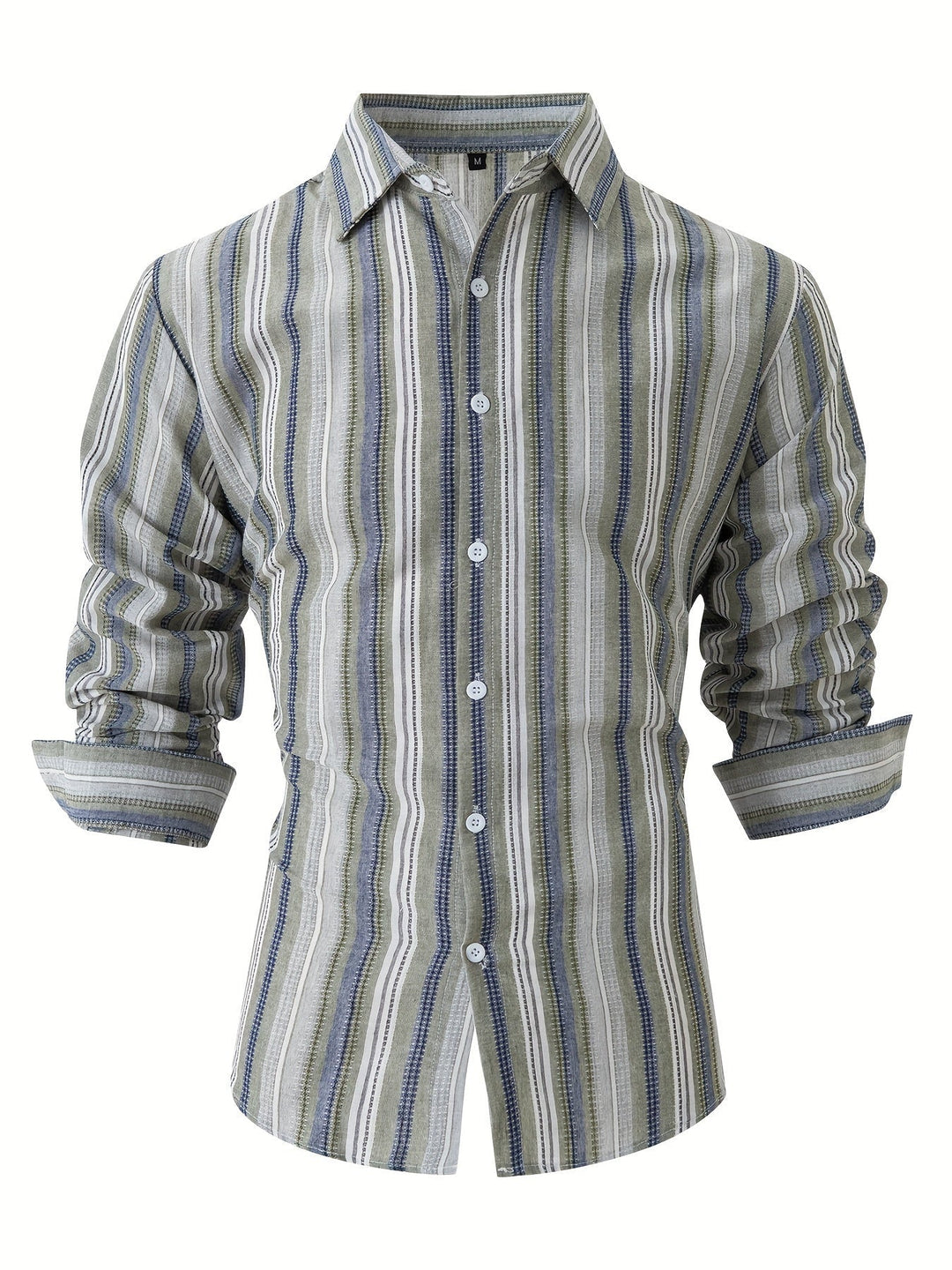 Levoire | Chemise En Coton Lin Rayée Pour Hommes Pour Un Look Décontracté