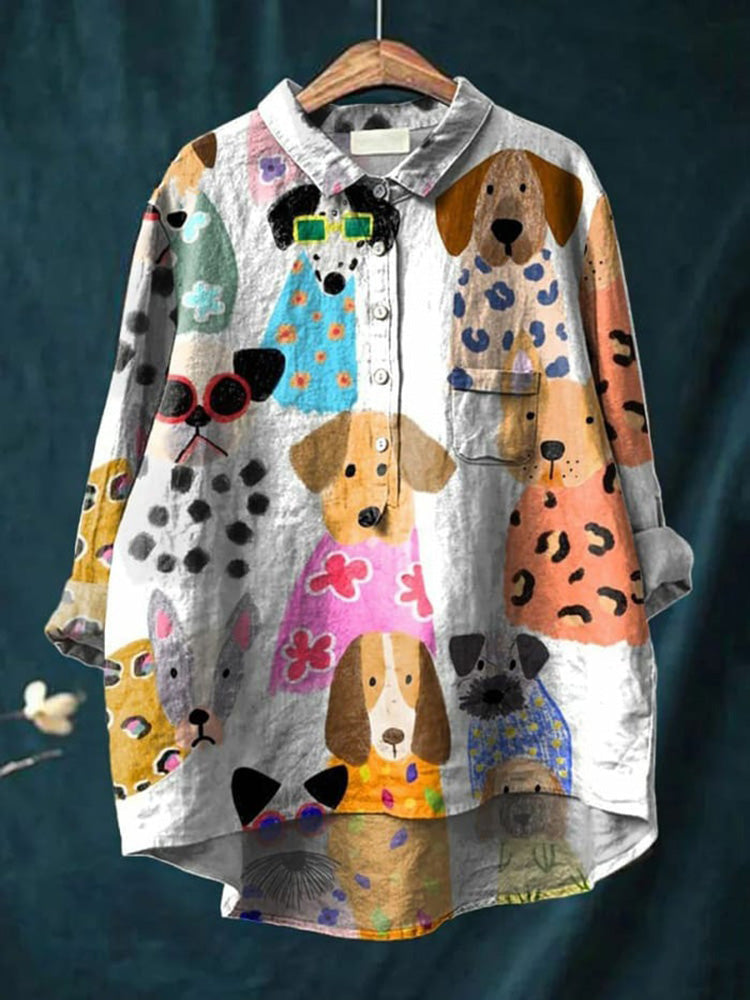 Levoire | T-Shirt Imprimé Amusant Couleurs de Hundien (Presque épuisé)