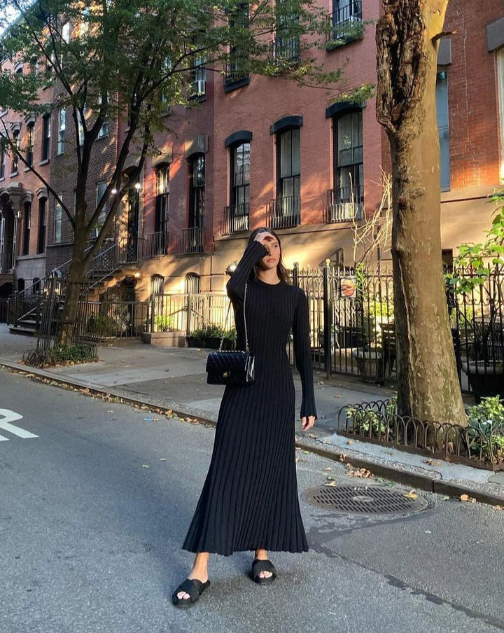 Levoire | Robe Maxi Élégante Noir