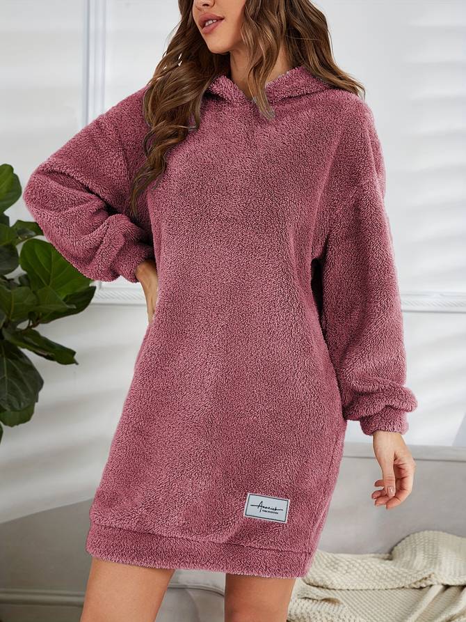 Levoire | Pull À Capuche En Teddy Chaud D'Automne Pour Femmes