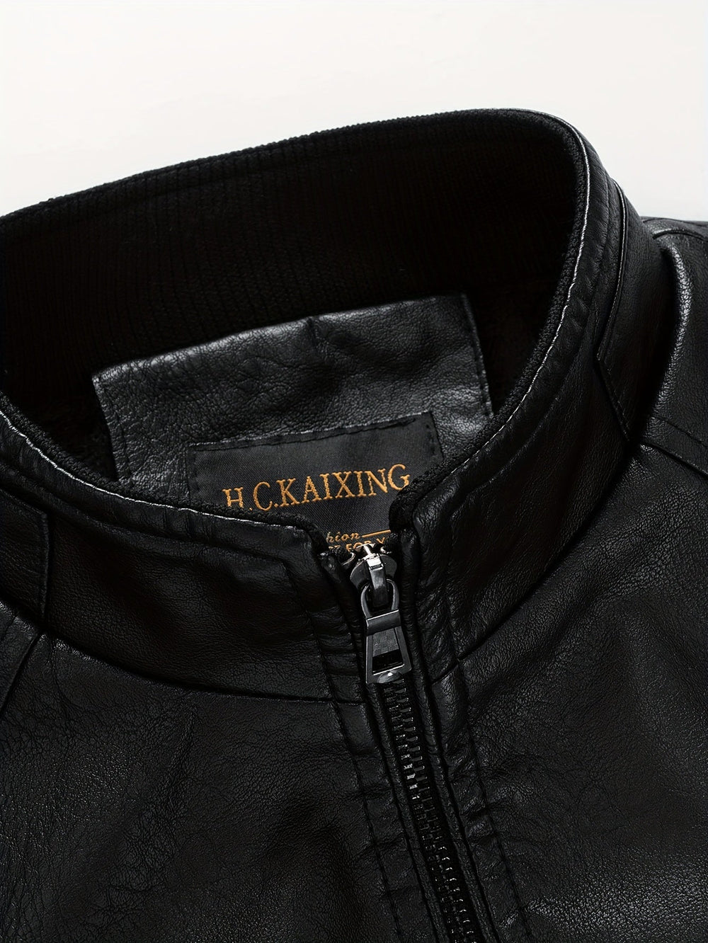 Levoire | Rento Cuir Synthétique Veste Pour Hommes Avec Poches Zippées
