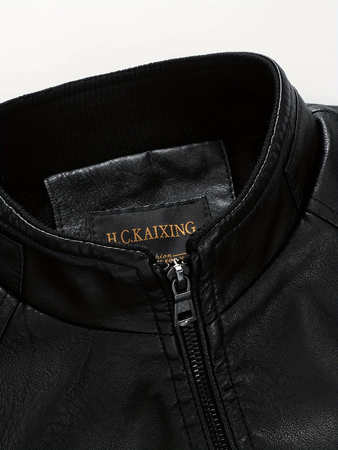 Levoire | Rento Cuir Synthétique Veste Pour Hommes Avec Poches Zippées