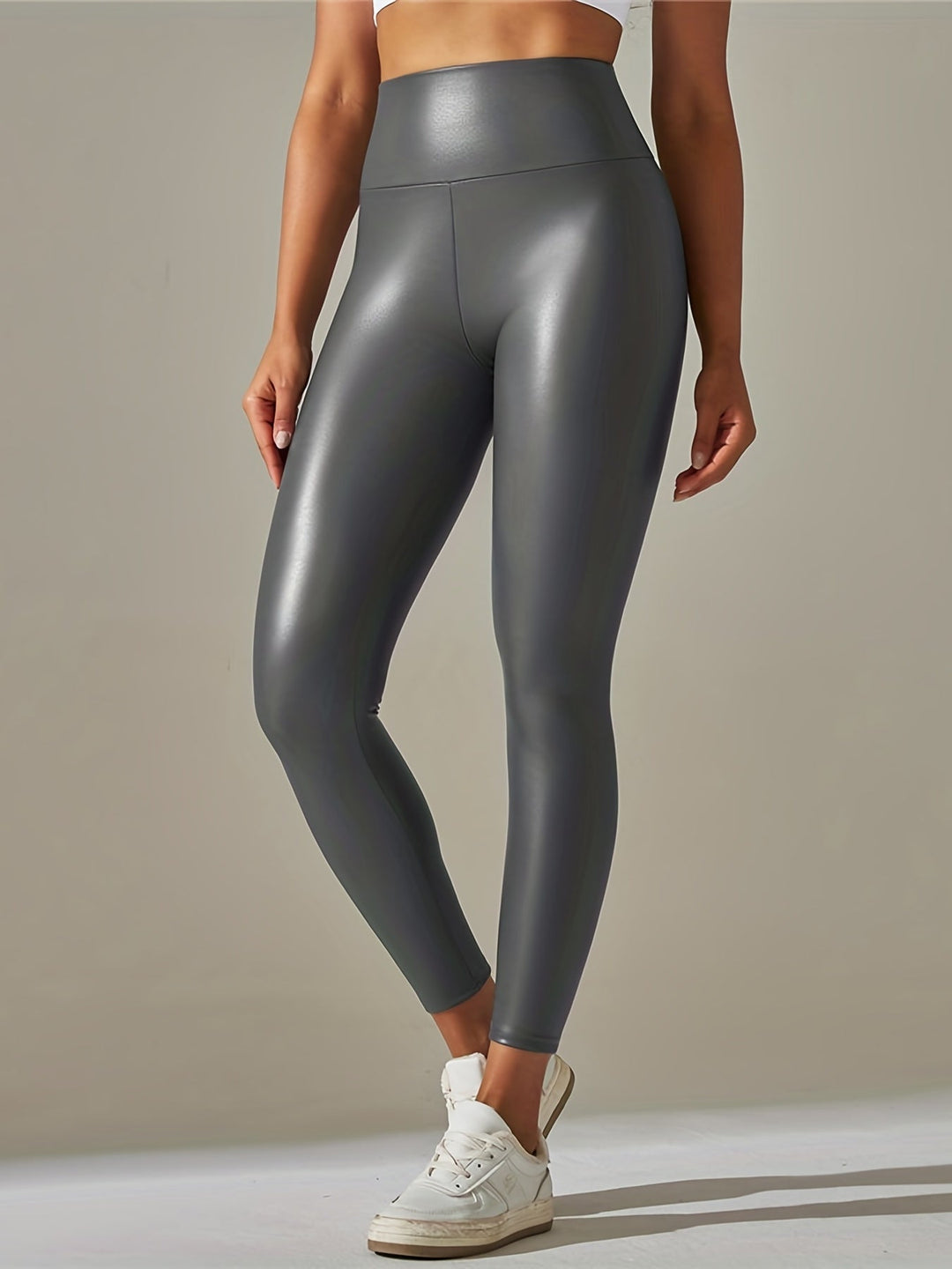 Levoire | Pantalons En Cuir Sexy Pour Femmes En Noir Uni